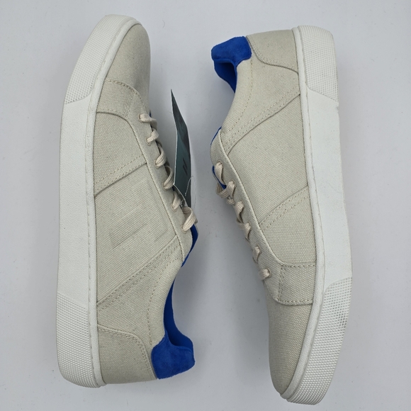 NWT TOMS Men's Leandro Brich/Admiral Blue Canvas/Pig Nubuck Lace-up Sneakers, 12 - Picture 15 of 16